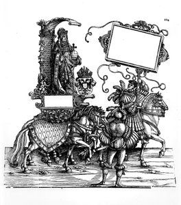 马克西米利安的凯旋游行场景，第1516-18页 作者 汉斯·伯格克米尔